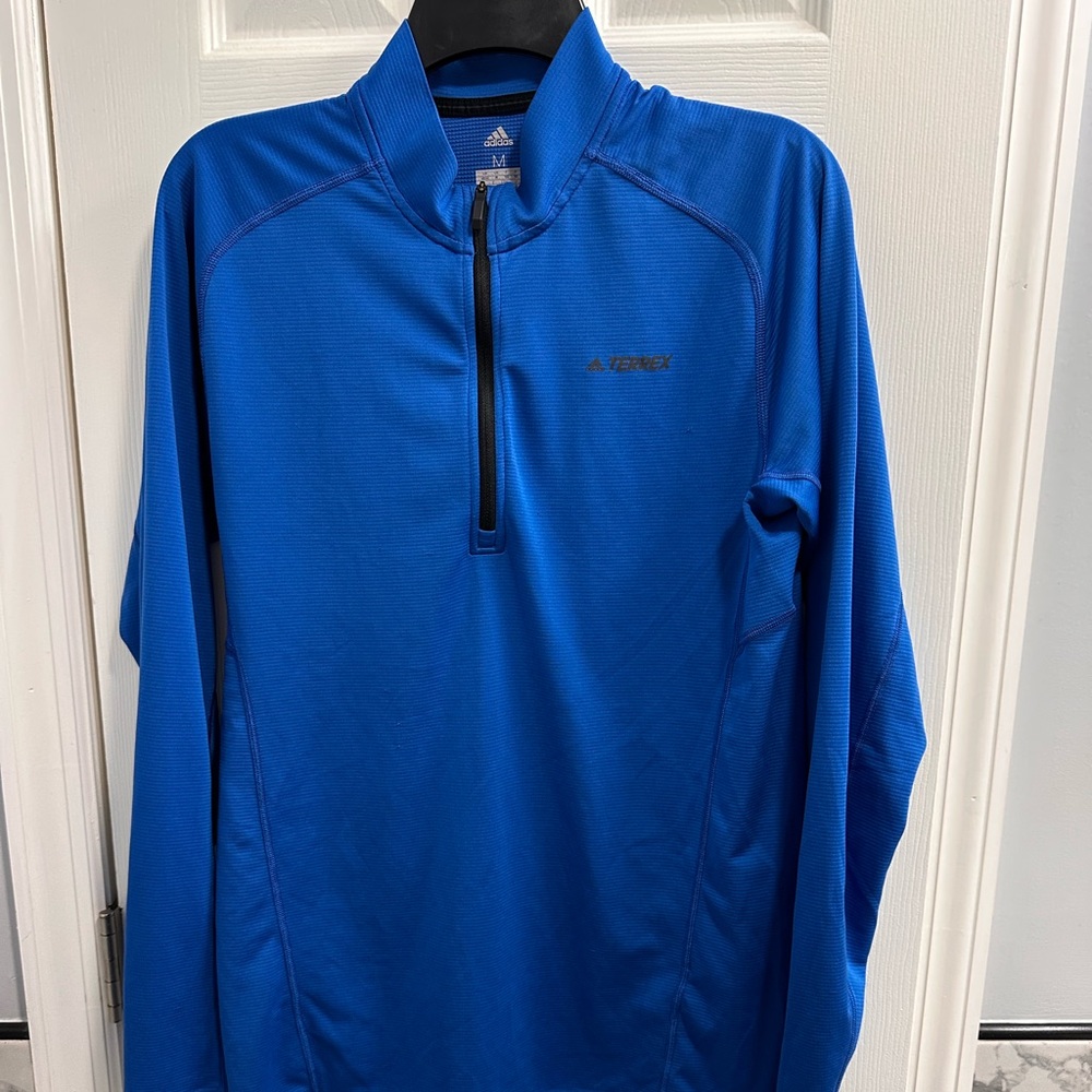 Men's Terrex Adidas Blue Quarter Zip